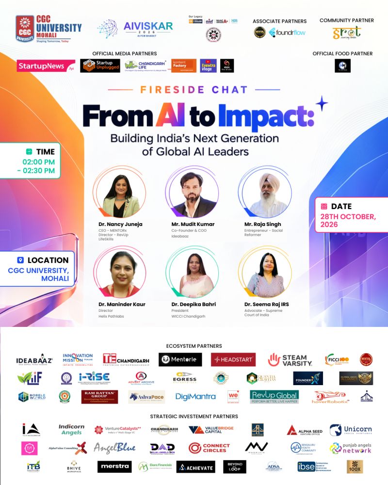 AIVISKAR 2026, the fireside chat From AI to Impact banner